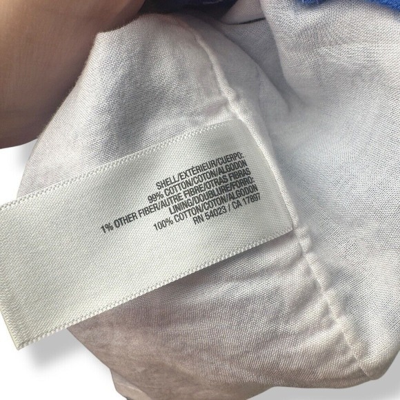 Old Navy Strapless Dress Womens Size 12 Bird Print Blue White Summer Cottagecore - Picture 5 of 12